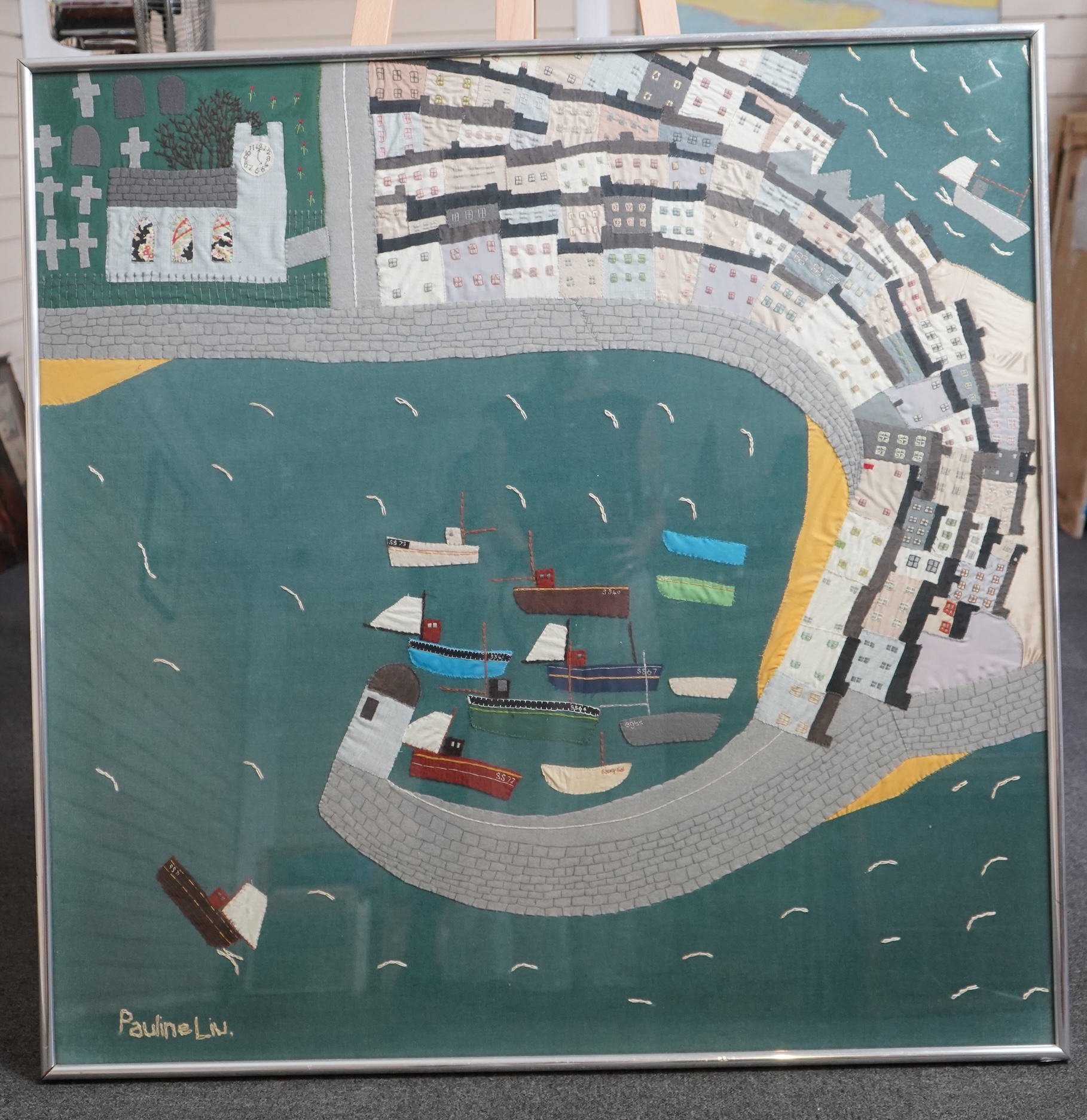 Pauline Liu-Devereaux (Contemporary) Cornish harbour